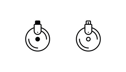 Storage Devices icon design with white background stock illustration