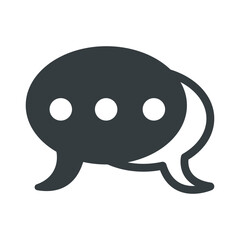 Talk bubble speech icon vector on trendy design