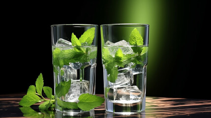 glass of water HD 8K wallpaper Stock Photographic Image 