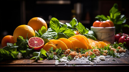 vegetables and fruits HD 8K wallpaper Stock Photographic Image 