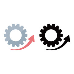 歯車と矢印