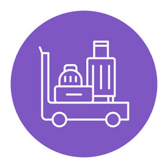 Luggage Cart Icon
