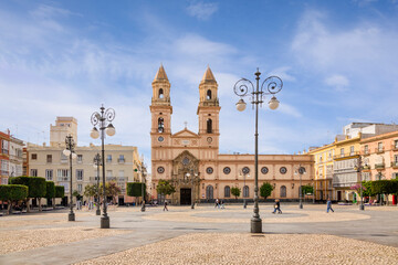 Cadiz, Spain - Plaza de San Antonio and its church in spring sunshine, Cadiz. © Colin & Linda McKie