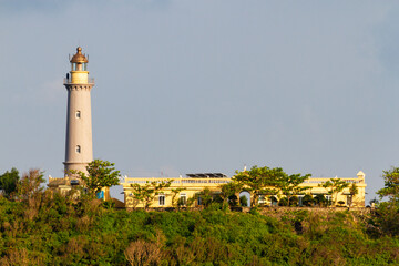 Fototapeta na wymiar View Of Dai Lang Lighthouse In Phu Yen, Vietnam.