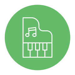 Obraz premium Piano Icon