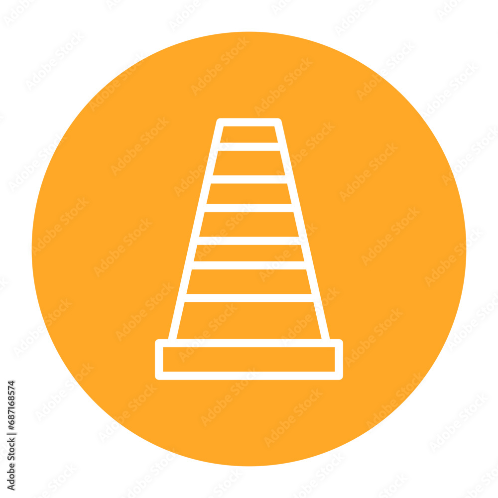 Sticker cone icon