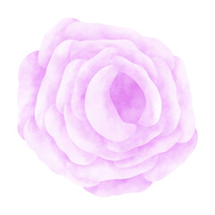 Pink rose clip art on white background 