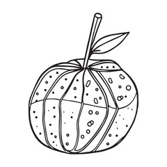 Fruits coloring pages printable drawings for kids vector Black and white color