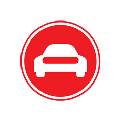 Stop Car Vector Logo and Illustration