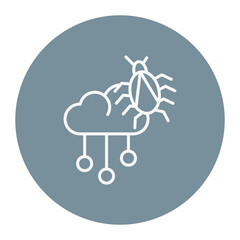 Cloud Virus Icon