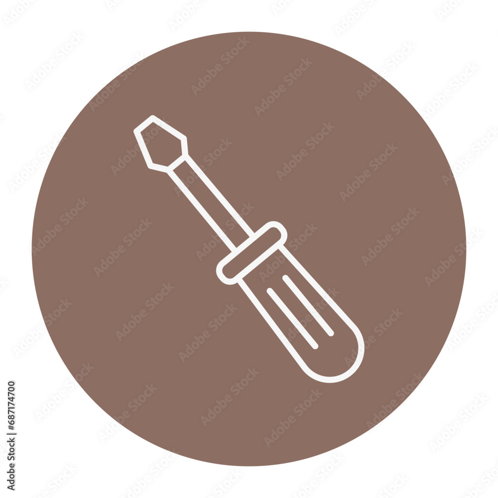 Poster screw driver icon