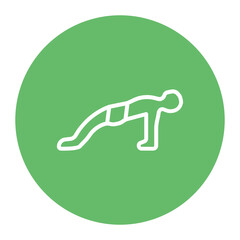Upward Plank Pose Icon