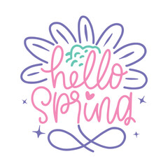 Spring Lettering Quotes For Printable Posters, Cards, Tote Bags, Or T-shirt design. 
