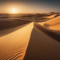 Fototapeta na wymiar hot sands of the desert sunset