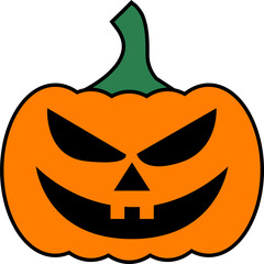 Halloween pumpkin emoticon