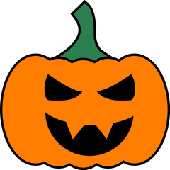 Halloween pumpkin emoticon