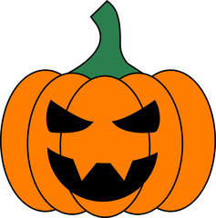 Halloween pumpkin emoticon