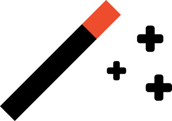 Obraz premium Magic wand halloween element