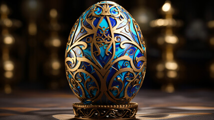 Easter Egg with Intricate Abstract