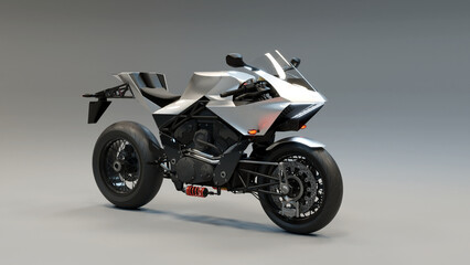 Obraz na płótnie Canvas Concept 3 - 3D Motorcycle concept design