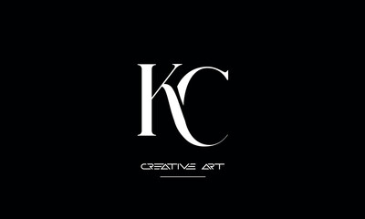 CK, KC, C, K abstract letters logo monogram