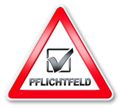 SCHILD  PFLICHTFELD - HAKEN  3D