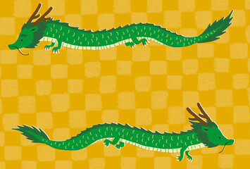 年賀状、2024年、辰年、令和6年