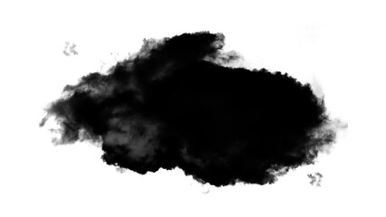 Black clouds. Clouds with transparent black background. Smoke without background. Smoke PNG. Loose smoke and cloud textured backgrounds with transparencies. - obrazy, fototapety, plakaty