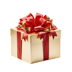 Obraz premium gold tone gift box