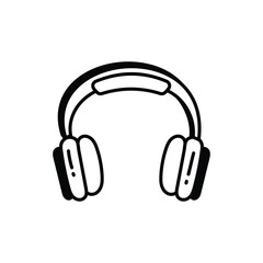 Headphones icon vector stock illustration