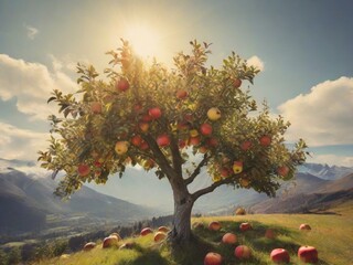 Fototapeta na wymiar tree of apple