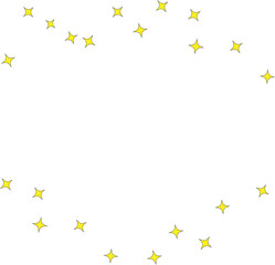 retro stars confetti