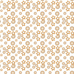 Seamless, Geometric and Organic shape Pattern
