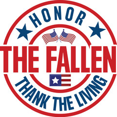 Honor The Fallen Thank The Living SVG Designs