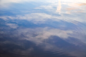 Reflection from lake surface