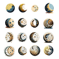 set of moons