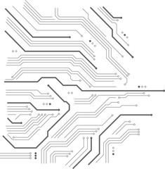 abstract circuit board background.Electric Background Vector Pcb Pattern