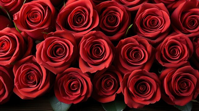 Long Stemmed Red Roses Cropped Shot, Background Image, Desktop Wallpaper Backgrounds, HD