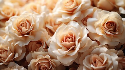 Many Light Creamy Roses, Background Image, Desktop Wallpaper Backgrounds, HD