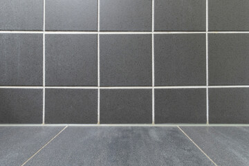 anthracite tiles in the bathroom