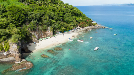 Paradise Beach at Coral Island, Guayabitos, Nayarit. Mexico