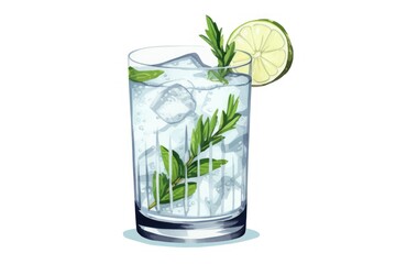 Gin icon on white background