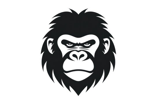 Gorilla icon on white background