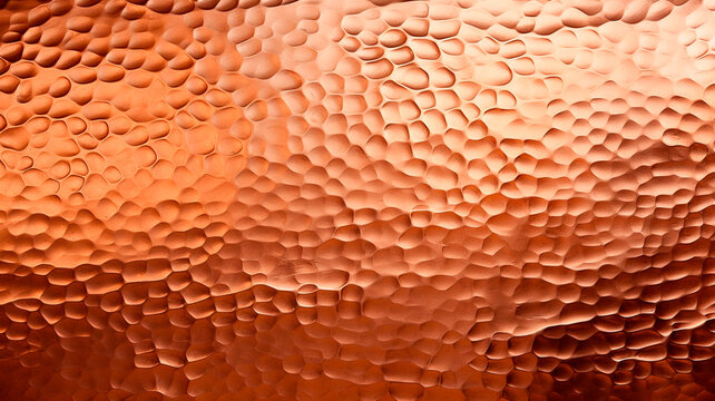 Hammered Matte Copper Metal Texture. Generative AI - Powered by Adobe