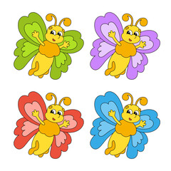 Obraz premium Cartoon character. Isolated on white background. Design element. Template for your design, books, stickers, cards. Vector illustration.