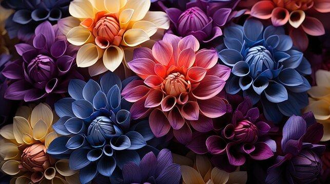 Floral Background Artificial Flowers Colorful, Background Image, Desktop Wallpaper Backgrounds, HD