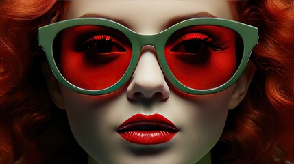 Girl Wearing Pair Heart Shaped Sunglasses, Background Image, Desktop Wallpaper Backgrounds, HD © ACE STEEL D