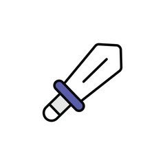 Fototapeta premium Sword icon design with white background stock illustration