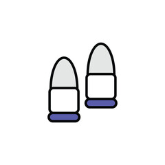 Bullets icon design with white background stock illustration