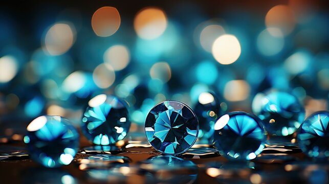 Blue Glitter Texture Festive Sparkling Sequins, Background Image, Desktop Wallpaper Backgrounds, HD